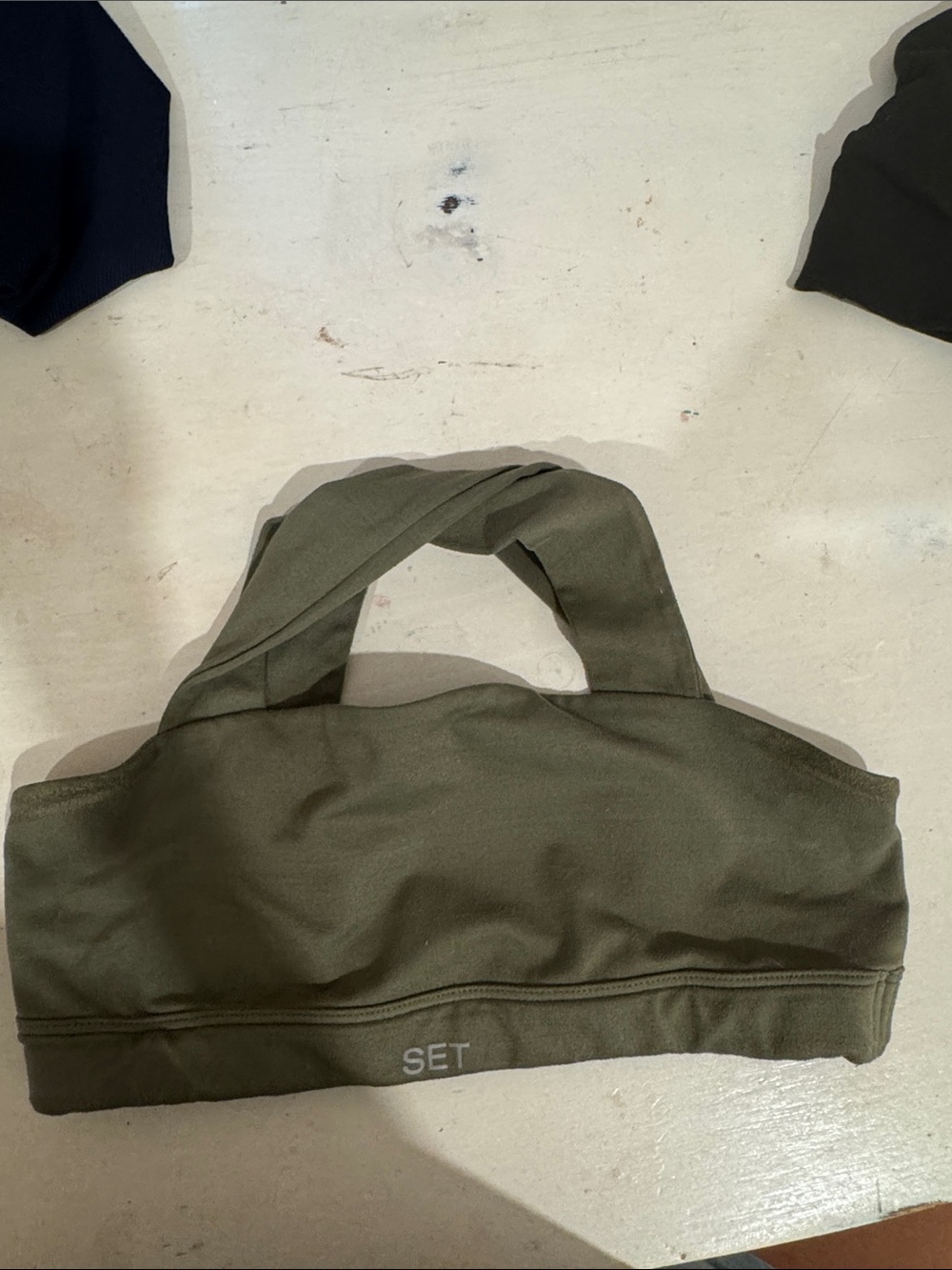SET Active Olive Green Sports Bra